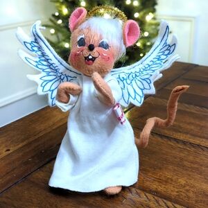 Annalee 1987 Vintage 7" Angel Mouse Figure 7724